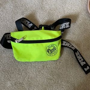 LOVE PINK green Fanny pack